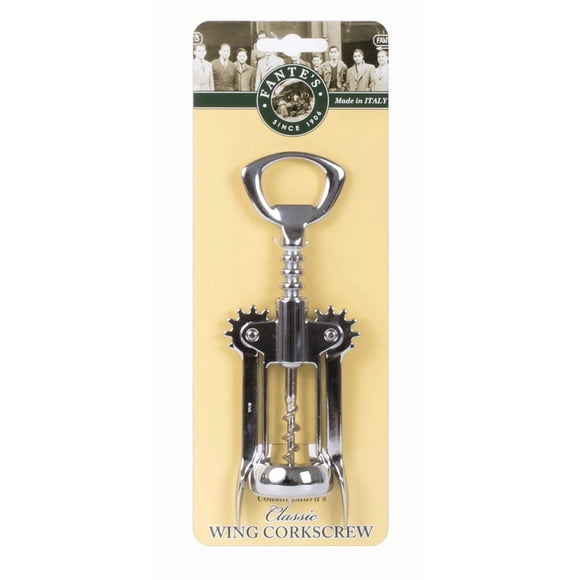 Abrebotellas Sacacorchos de Alas Fante Italia 17 cm Cromo Duradero
