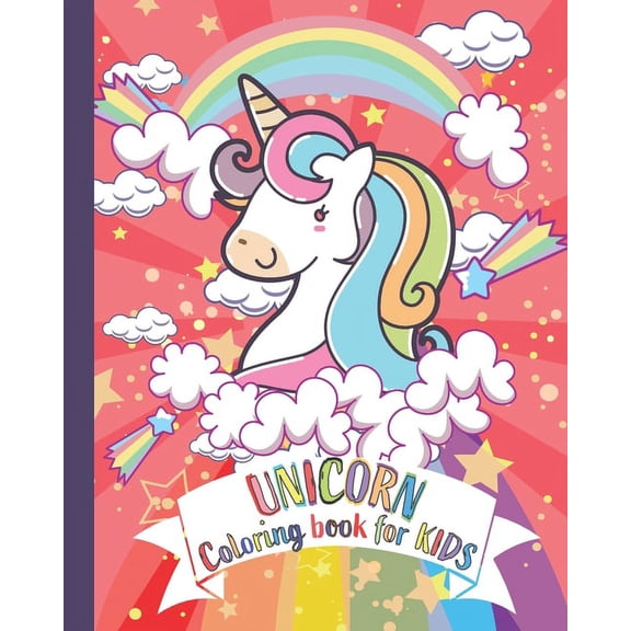 Unicorn coloring book for kids: kids Coloring Book with Beautiful and funny Unicorn Designs. A good activity book for kids, children and girls ages 4-