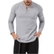 thumbnail image 1 of Blusas y camisas de manga larga con cuello redondo para hombre, cuello redondo, botones, boca plana, deportivas para hombre, blusas y camisas de manga larga con cuello redondo para hombre, 1 of 5