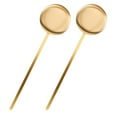 thumbnail image 1 of Mobutofu 2Pcs Grandfather Clock Parts Clock Pendulum Iron Timekeeping Bedroom Hobbyists, 1 of 8
