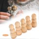 thumbnail image 3 of 20Pcs Wooden DIY Peg Doll Unpainted People Puppet Decoration Toys for Home Ornament, 3 of 5