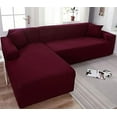 thumbnail image 1 of LAICAIW Super Stretch Sectional Couch Covers, L-Shaped Sofa Covers Softness Furniture Slipcovers Non Slip Pets Dogs Furniture Protector (Color : F, Size : 1 Seater(35in-55in)), 1 of 6