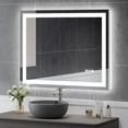 thumbnail image 2 of USHOWER 40x32 Inch Modern LED Bathroom Mirror - Smart Backlit Vanity Mirror with Anti-Fog, Dimmable Lights, Wall Mounted, 1/5 Inch Tempered Glass, 2 of 4