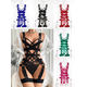 thumbnail image 3 of Conjunto de lencería sexy hueca divertida con diseño compuesto de niña con sombrero europeo y americano, 3 of 6