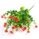 thumbnail image 4 of 2 piezas de flores artificiales de eucalipto, plantas verdes, flores de eucalipto falsas resistentes a los rayos UV (rojo) Rojo Verde, 4 of 5