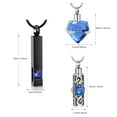 thumbnail image 3 of 3Pack Heart Bar Adult Cremation Jewelry for Ashes Holder Necklace for Ashes Of Loved One Memorial Jewelry for Women Men, 3 of 7