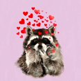 thumbnail image 3 of CafePress - Raccoon Blowing Kisses Cute Animal Love Women's Ni - Women's Nightshirt, 3 of 4