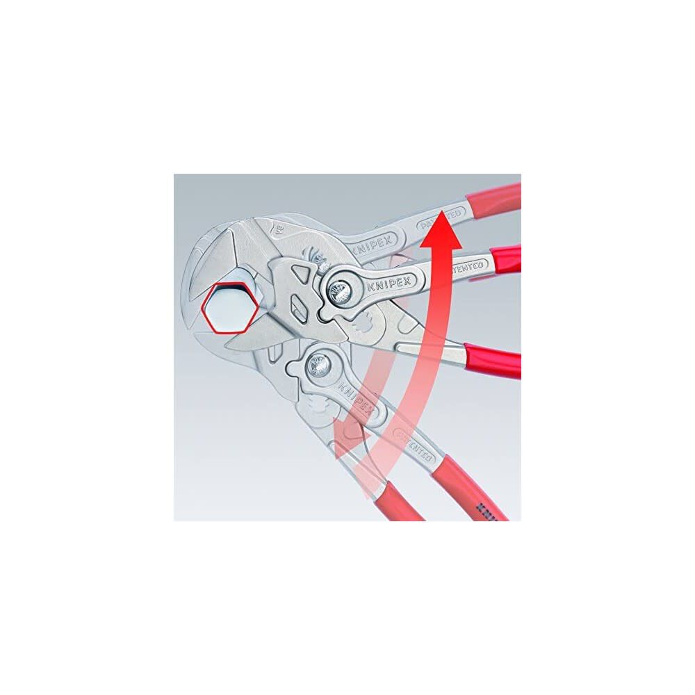 KNIPEX Tools 9K 00 80 45 US, Pliers Wrench 6, 7.25, and 10-Inch Set, 3-Piece