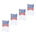thumbnail image 1 of STRANDCHIC 4 Pcs Filet de Basketball Extérieur Tricolore en Nylon Robuste de Remplacement pour Paniers de Basketball, 1 of 6