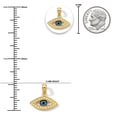 thumbnail image 4 of Charm America - Gold Evil Eye Charm Enamel - 10 Karat Solid Gold, 4 of 5