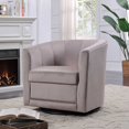 thumbnail image 5 of 4D CONCEPTS Kappa Swivel Chair Grey Velvet, 5 of 5