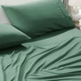 thumbnail image 4 of JCrown Premium Hotel Style Bed Sheets – Rich and Soft Hand, Breathable, and Cooling – Resistant to Wrinkle, Shrinkage, Fade, and Stain – Easy Care (Green, Full), 4 of 5