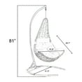 Ulax Furniture Indoor/Outdoor Wicker Hanging Basket Swing Chair