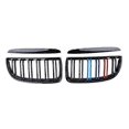 thumbnail image 4 of For BMW E90 E91 M Grill Car Front Grille Kidney Double Slat Gloss Black 3 Series 323I 328I 335I 330I 325I 2005-2008 ABS Grilles, 4 of 5