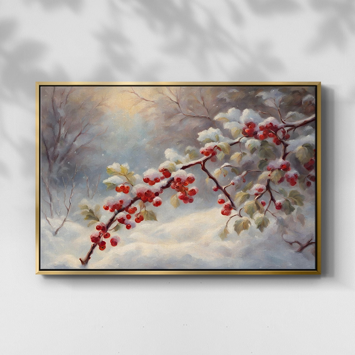 Vintage Landscape-CXCIX By Wexford Home Framed in Gold Wood Gallery Wrapped Canvas 27 in. x 41 in.