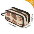 thumbnail image 4 of FORMRS Pencil Case with 3 Compartments Zipper Pouch, Elementary School Level and up, Brown Cakes, 4 of 8