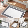 thumbnail image 6 of White Greek Key Large Area Rugs for Bedroom Living Room, Soft Non Slip Carpet Bedside Rug, Geometric Greece Ancient Farmhouse Geo Rectangular Floor Cover Kitchen Accent Rug 2'x3' for Office, 6 of 9