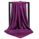 thumbnail image 1 of Nvzi Conjunto de 3 pañuelos de seda color morado oscuro de 35,43 × 35,43 pulgadas, pañuelo cuadrado de satén suave para mujer, accesorio de moda para el cabello., 1 of 5