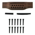 thumbnail image 2 of Guitar Plastic Bridge Nut Saddle, Decorative Wear Resistance 15Pcs Guitar Rosewood Bridge Kit Robust  for School, 2 of 8