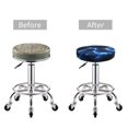 thumbnail image 5 of Balery Blue Lightning Velvet Round Bar Chair Cushion Cover Adjustable, Protects From Scratches And Stains, Soft & Washable Ideal For Wooden And Metal Stools - 13 Inch, 5 of 7