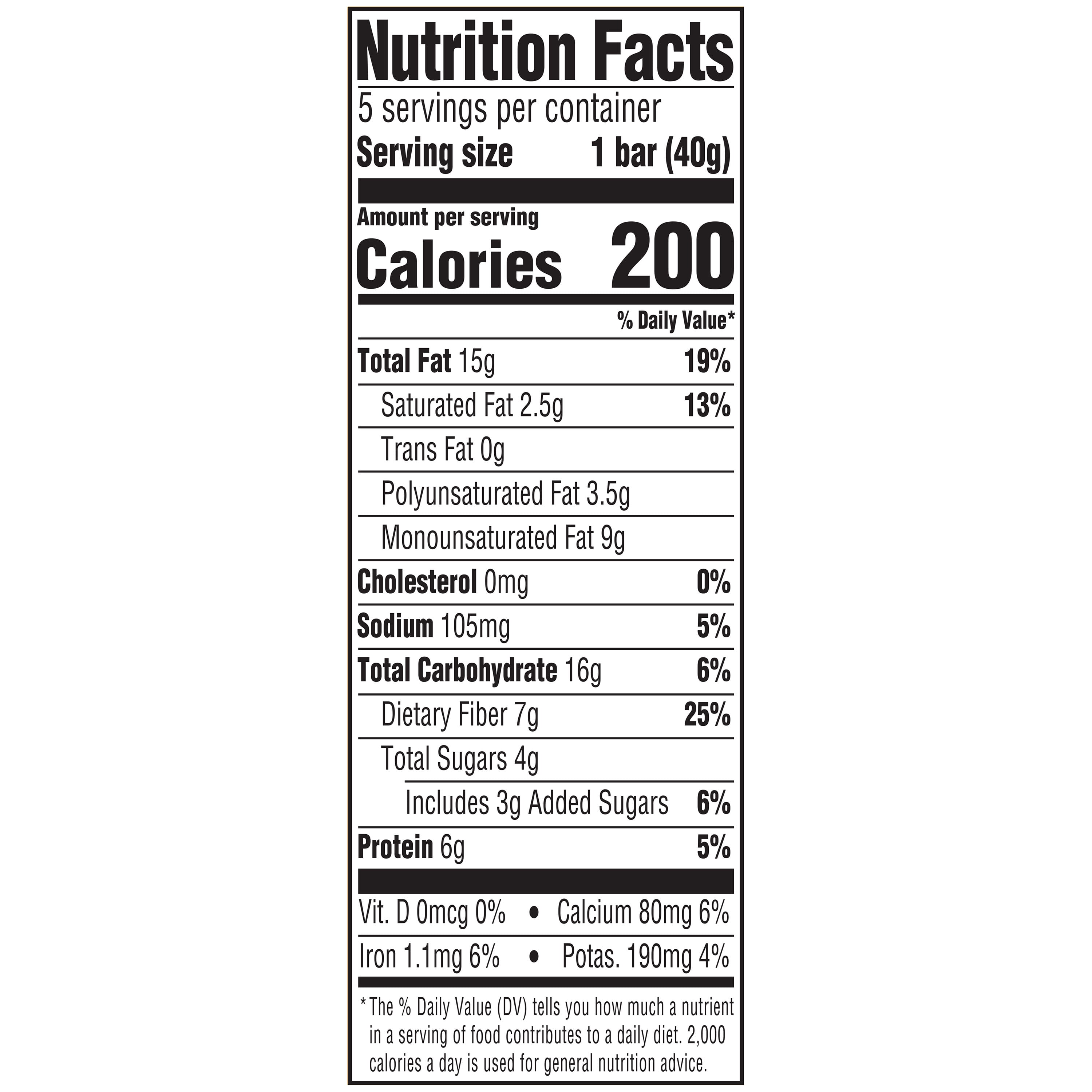 bettergoods Caramel Almond and Sea Salt Nut Bars, 1.4 oz, 5 Count