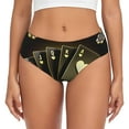 thumbnail image 1 of Bingfone Casino Cards 1 for Women's Underwear Full Coverage Seamless Panties Soft Stretch Boxer Briefs-Large, 1 of 6