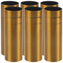 HOMEMAXS 6pcs Chandelier Lamp Base Sleeves Metal Candle Light Socket Covers Iron Candelabra Base Lighting Fixture Accessories