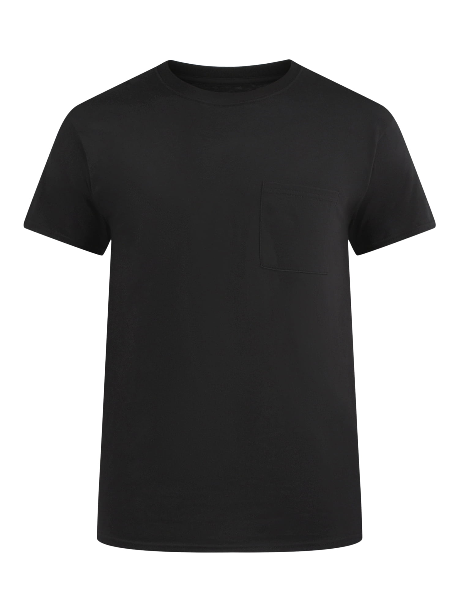 Athletic Works Men's and Big Men's Cotton Pocket Tee, 4-Pack, Sizes XS-5XL