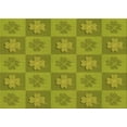 thumbnail image 1 of Ahgly Company Machine Washable Indoor Rectangle Transitional Green Area Rugs, 4' x 6', 1 of 7