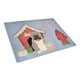thumbnail image 1 of Caroline's Treasures BB2880LCB Dog House Collection Tabla de cortar de vidrio gris atigrado Bulldog inglés, grande, multicolor Caroline's Treasures BB2880LCB, 1 of 1
