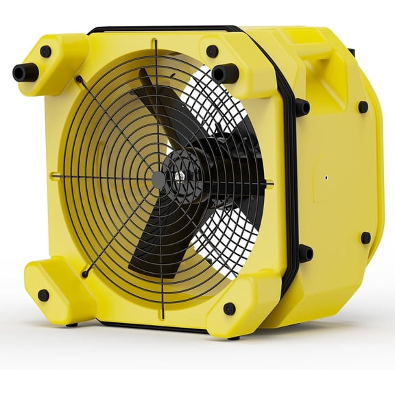 ALORAIR 3000 CFM Axial Air Mover Floor Dryer, Industrial High Velocity Carpet Dryer/Floor Fan/Blower, Stackable, Daisy Chain, for Water Damage Restoration, 10 Years Guarantee, Zeus Extreme