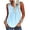 Light Blue, variant on Pleated Tank Tops Womens Boxy Summer Sleeveless Tunic Top Loose Fitting Round Neck Tshirt Vest That Hide Belly