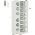 thumbnail image 2 of Tribesigns 70.87" Tall Shoe Cabinet Storage for Entryway, 8-Tier White Shoe Organizer Cabinet with Doors & Adjustable Shelves for Closet, 2 of 5