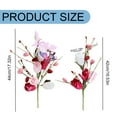 thumbnail image 3 of Artificial Flower With Butterfly Heart & Berry Combo Flower Insertion Branch for Valentine's Day Decor Home Vase Arrangement Decoration (Size: 4244cm), A, 3 of 9