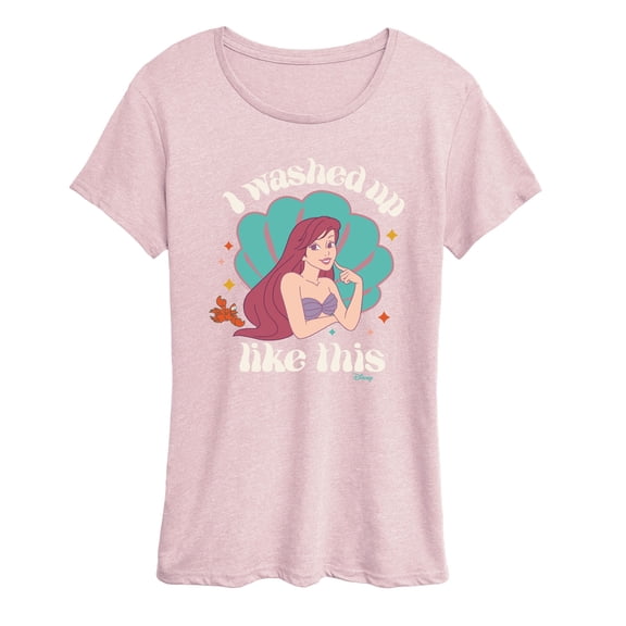 Disney - Washed Up Like This Ariel - Women's Short Sleeve Graphic T-Shirt