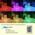 thumbnail image 5 of 16 Color Crystal Rose Night Light with Touch Control, USB Rechargeable Crystal Table Lamp, Bedside Lamp for Room Decoration, 5 of 16