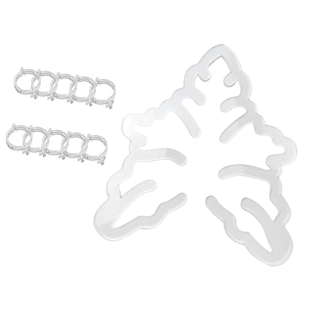 Clips de soporte para plantas, pinzas para tallos de plantas, pinzas de sujeción para vegetales, pinzas de fijación para enredaderas de jardín, rosas, Triángulo