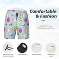 thumbnail image 3 of Fotbe Happy Easter Traje de Baño para Hombre – Shorts de Natación de Secado Rápido con Forro y Bolsillos-Medium, 3 of 6
