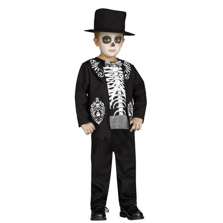 Toddler Boys Skeleton King Costume