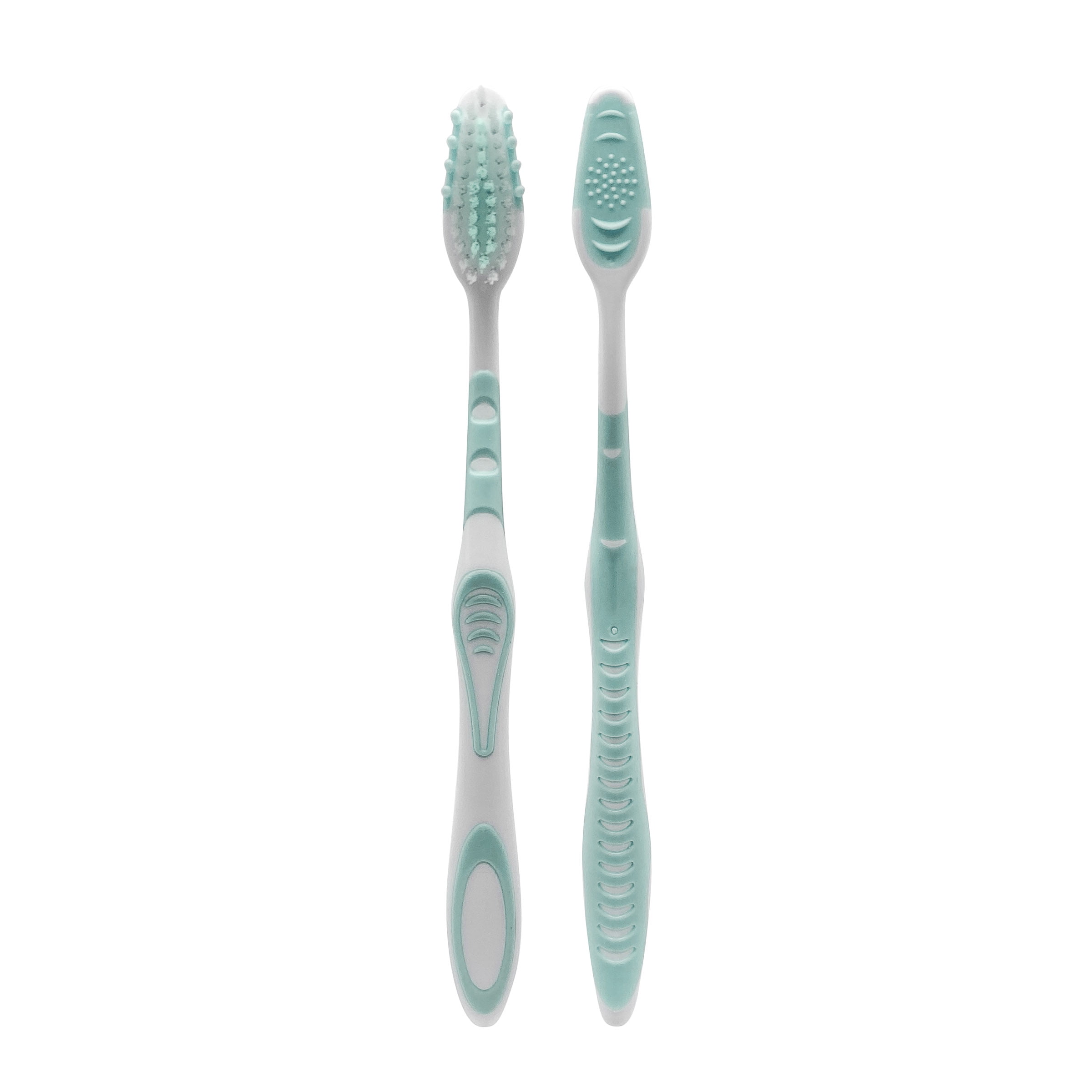 Equate Manual Toothbrushes with Contoured Bristles and Ergonomic Grip, Firm, 6 Count