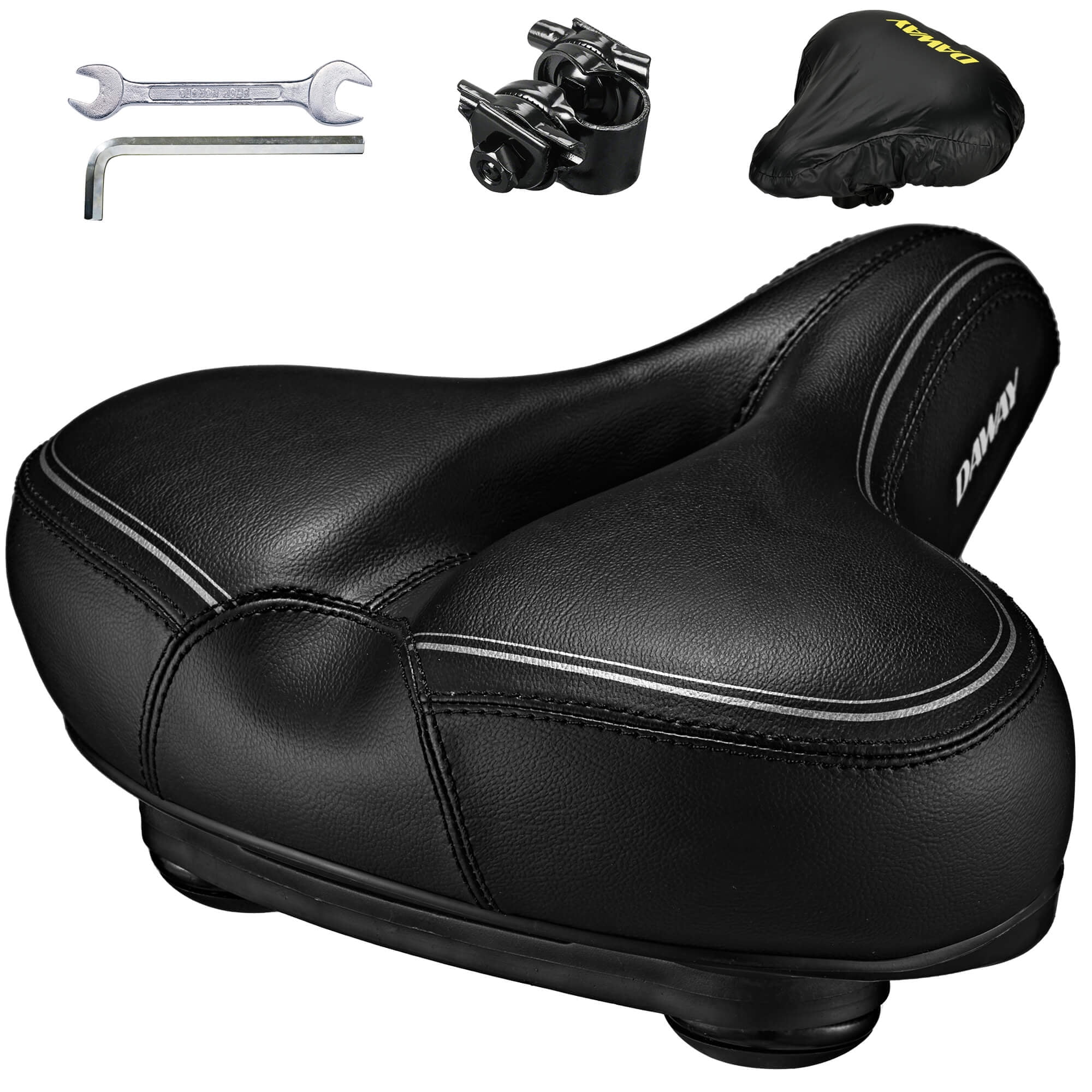 DAWAY C30i Comfortable Oversized Bike Seat Compatible with Peloton