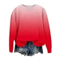 thumbnail image 1 of Yanlir Chandail Molletonné Surdimensionné pour Filles, Mode Enfants, Printemps Automne, Chandails Molletonnés, Col Rond, Manches Longues, Chandail Décontracté Ample, Hauts à Enfiler, 1-12 Ans (Rouge, 11 Ans), 1 of 6