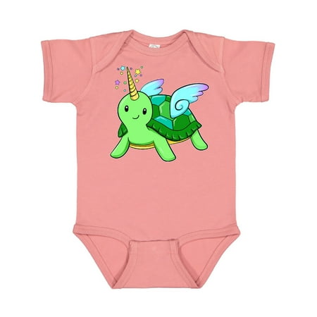 

Inktastic Cute Uni-turtle with Wings Gift Baby Boy or Baby Girl Bodysuit