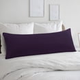 thumbnail image 1 of Funda de almohada corporal PiccoCasa de microfibra cepillada, color púrpura estándar, 1 of 7