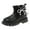Black, variant on Ankle Boots Girls Bow Glitter Sequin Side Zipper Low Chunky Heel Dress Booties Fall Winter Girl Toddler Boots (Toddler/Little Kid/Big Kid),9