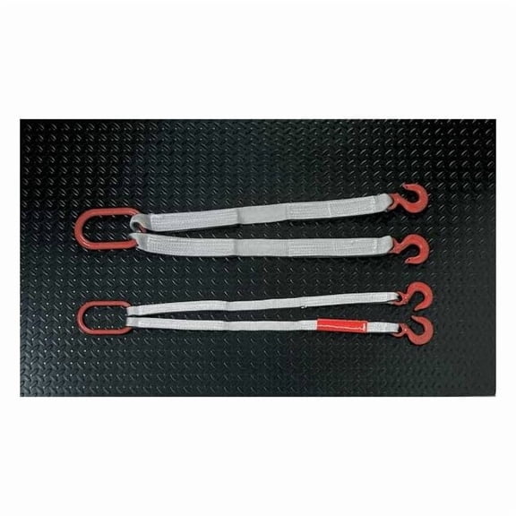 Lift-All Web Sling, Type X, 6 ft L, 1 in W, Polyester, Silver DOSEE1801TFX6