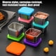 thumbnail image 4 of Vasos de acero inoxidable para salsa con tapa | Vasos de 40 ml para salsas, salsas y condimentos para barbacoa, restaurantes y el hogar | Juego de 6 piezas, 4 of 9