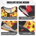 thumbnail image 4 of Pizza Red Heart Pattern Summer Pajama Set Soft Cotton Short Sleeve Sleepwear 2PCS Pajama Sets Breathable Lounge Set Size 14Y, 4 of 7