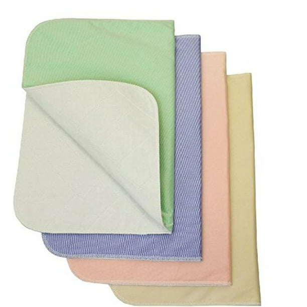 ik ontbijt Dosering Soms soms Washable Bed Pads Chair Pads / Incontinence Small Underpad - 18x24 - 4 Pack  - Walmart.com
