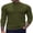 Army Green, variant on Mens Mock Neck Sweaters Turtleneck Long Sleeve Sweater Shirts High Neck Lightweight Pullover Tops